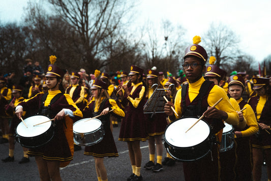 Marching Band + Pizza =  New Instruments